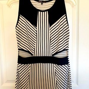 Mini black and white dress